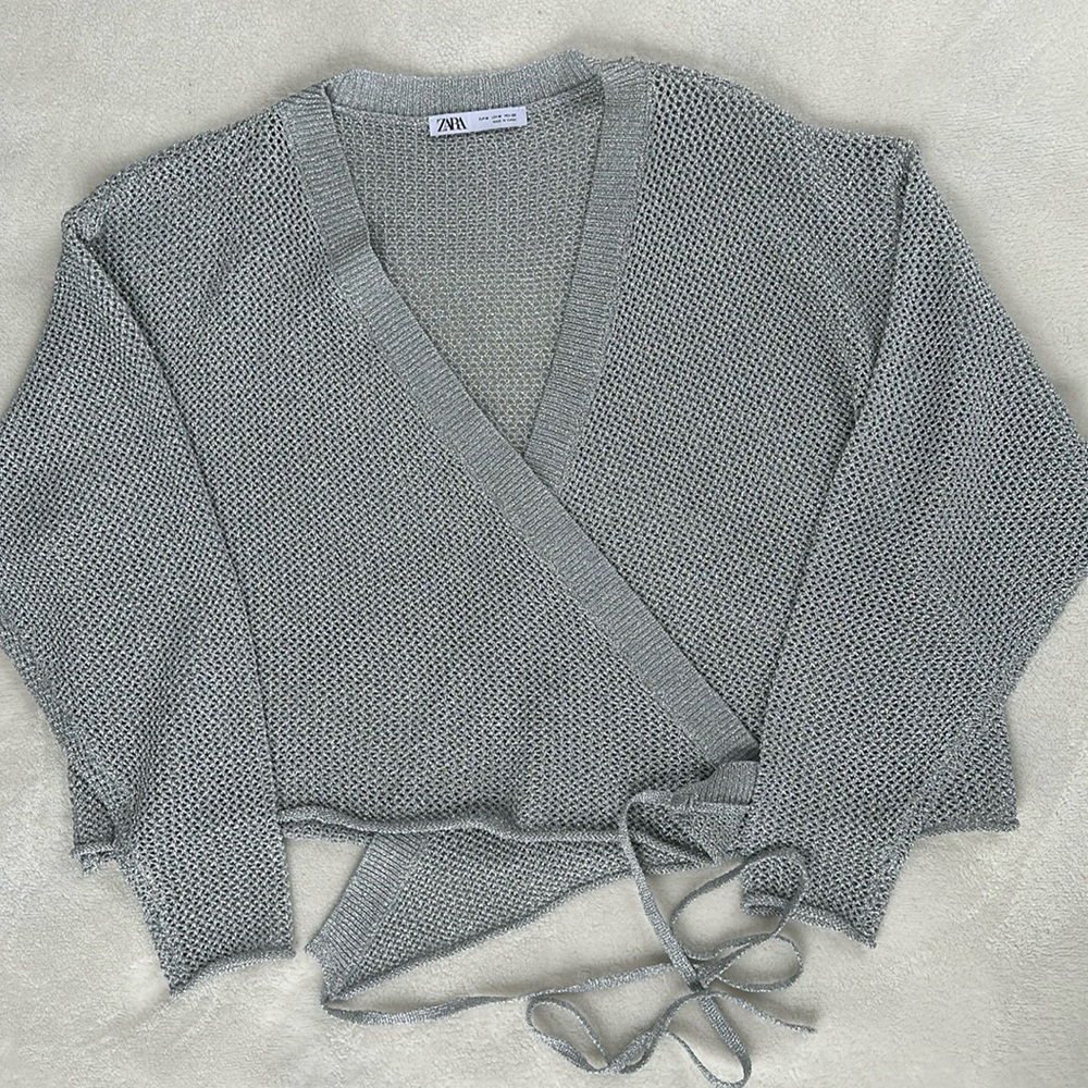 Glittery Silver Blouse